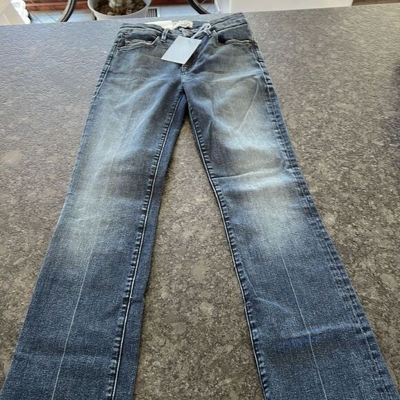 FRAME Denim Le Mini Boot Jethro Released Hem mid rise slim boot fit size 24 BNWT - Picture 11 of 13